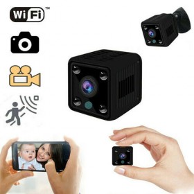 Mini telecamera spia remota WiFi microcamera infrarossi notturni cam FULL HD SPY